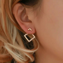 Creative Triangle Square Earrings Simple Minimalist